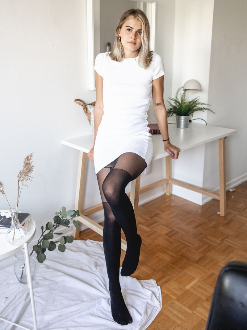 Black and White Tights and pantyhose for Women