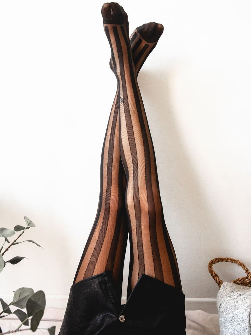Vertical Striped Tights